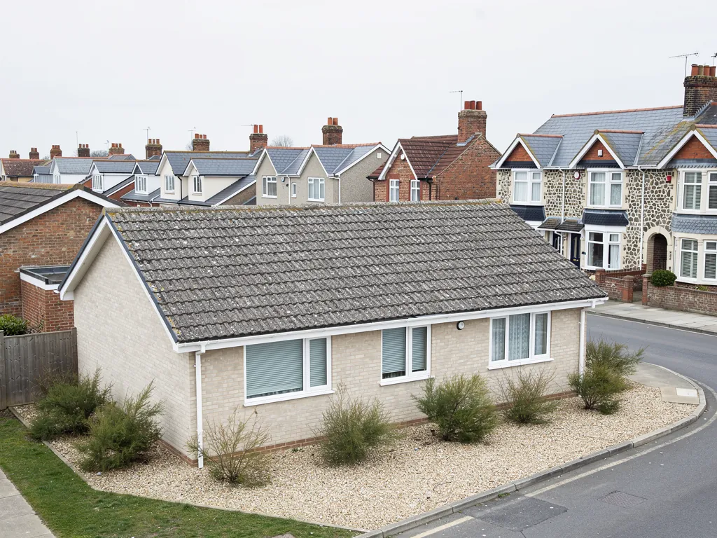 A flat roof with a balcony